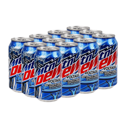 Набір Напій 12шт Mountain Dew Voltage 355ml - Retromagaz