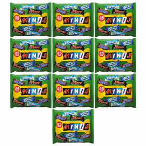 Набір Асорті 10шт Mars Батончиків Шоколадних Minis 25 Mixed Bag 500g Набір Асорті 10шт Mars Батончиків Шоколадних Minis 25 Mixed Bag 500g - Retromagaz