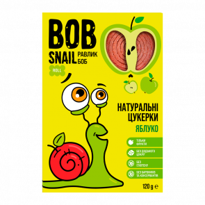 Цукерки Натуральні Bob Snail Яблучні 120g - Retromagaz