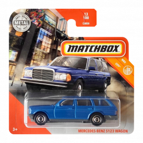 Машинка Большой Город Matchbox Mercedes-Benz S123 Wagon City 1:64 GKL71 Blue - Retromagaz