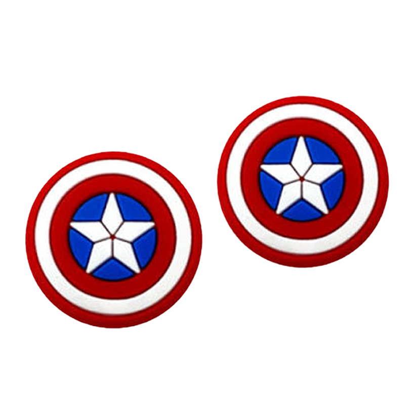 Накладки на Стіки 2шт RMC Capitan America PlayStation 5 4 3 2 1 Xbox Series One 360 Switch 2 Red Blue - Retromagaz