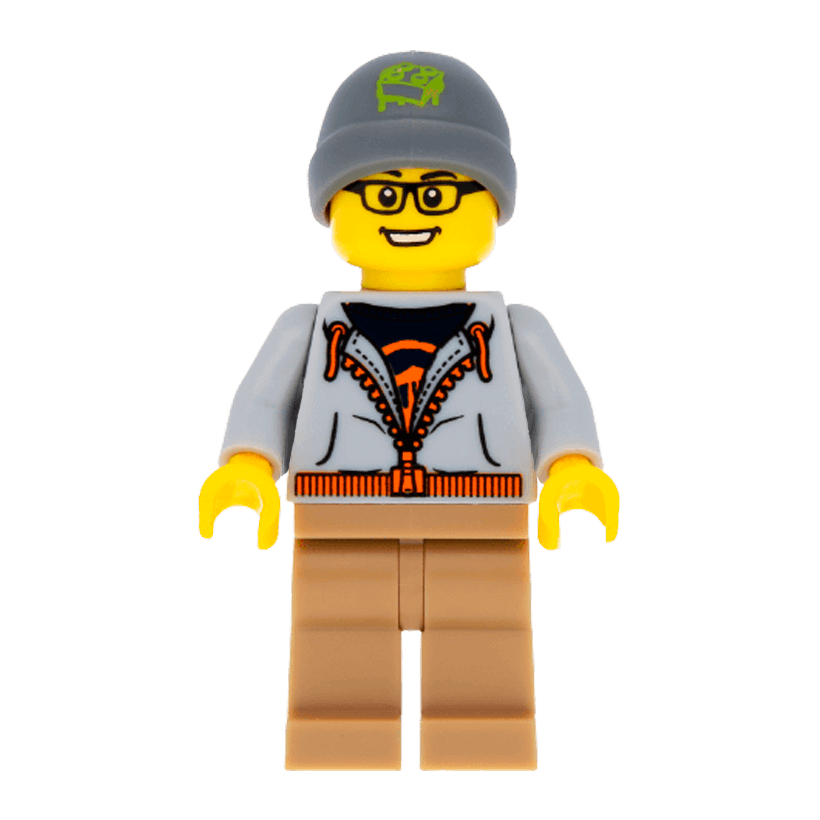 Фігурка Lego Series 4 Street Skater Collectible Minifigures col04-9 col057 Б/У - Retromagaz