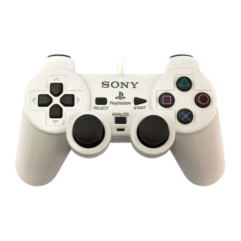 Геймпад Дротовий Sony PlayStation 2 SCPH-10010 DualShock 2 White 2.5m Б/У - Retromagaz