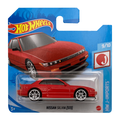 Машинка Базова Hot Wheels Nissan Silvia (S13) J-Imports 1:64 GTB07 Red - Retromagaz
