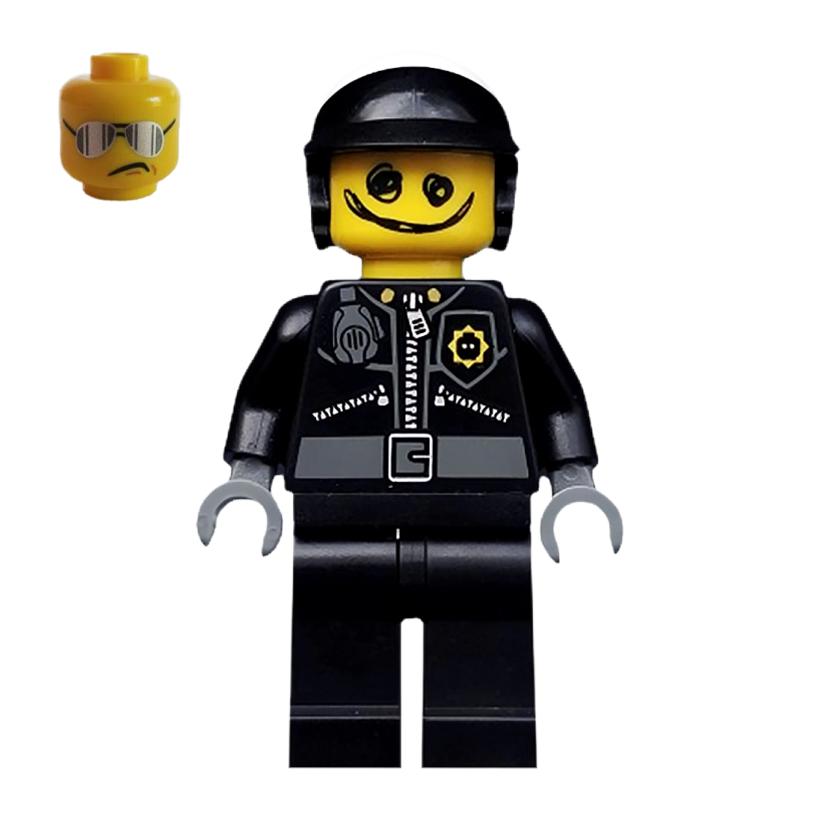 Фігурка Lego The Lego Movie Bad Cop Scribble-Face Cartoons tlm007 Б/У - Retromagaz