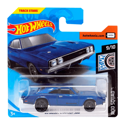 Машинка Базовая Hot Wheels '69 Dodge Charger 500 Rod Squad 1:64 FYD94 Blue - Retromagaz