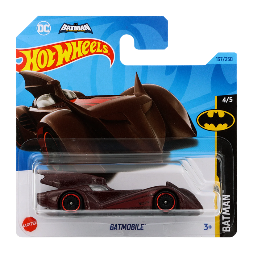 Машинка Базова Hot Wheels DC Batmobile Batman 1:64 HKG98 Dark Red - Retromagaz