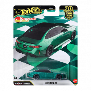 Машинка Premium Hot Wheels 2025 BMW M5 (G90) Deutschland Design 1:64 JKF09 Green - Retromagaz