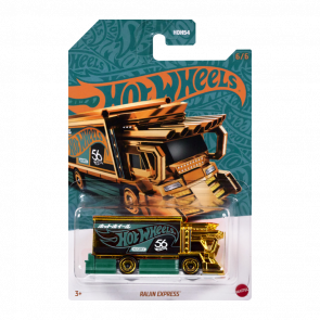Тематическая Машинка Hot Wheels Raijin Express Green and Gold 1:64 HVX03 Gold