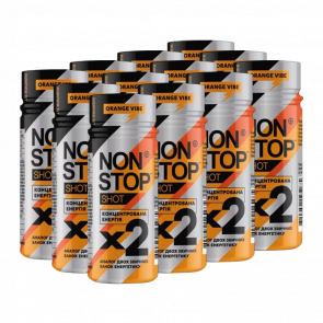 Набір Напій Енергетичний 12шт Non Stop Shot Orange Vibe 60ml - Retromagaz