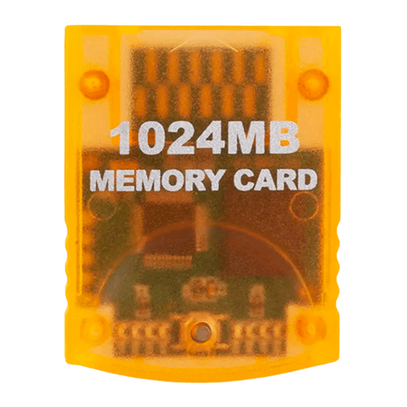 Карта Памяти RMC GameCube 16344 Blocks 1GB Trans-Orange Новый - Retromagaz