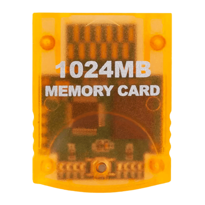 Карта Пам'яті RMC GameCube 16344 Blocks 1GB Trans-Orange Новий - Retromagaz