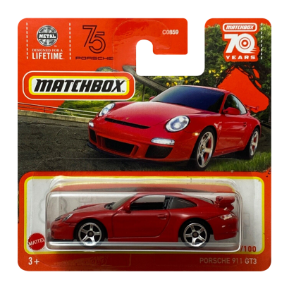 Машинка Большой Город Matchbox Porsche 911 GT3 Highway 1:64 HLC89 Red - Retromagaz