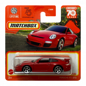 Машинка Большой Город Matchbox Porsche 911 GT3 Highway 1:64 HLC89 Red