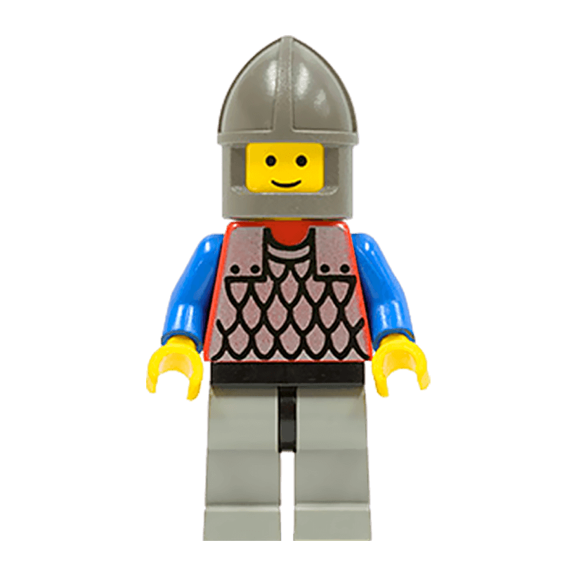 Фигурка Lego Castle Black Knights Scale Mail - Red cas158 1 Б/У Отличное - Retromagaz