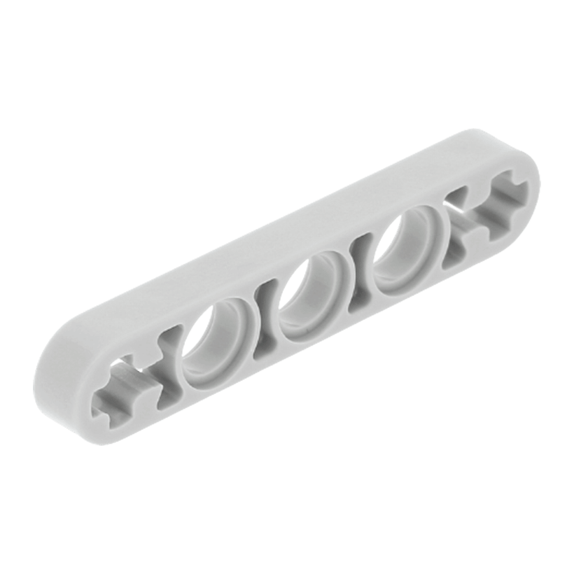 Technic 10шт Lego Балка Тонкая Прямая 1 x 5 11478 44864 6029206 6328063 Light Bluish Grey Б/У - Retromagaz