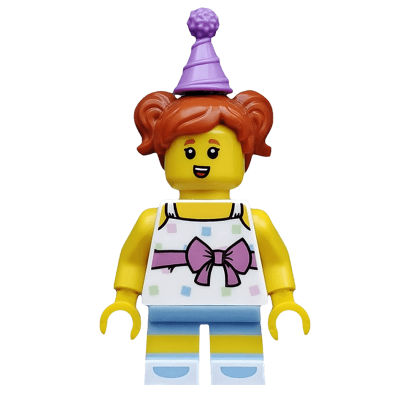 Фігурка Lego Series 18 Birthday Party Girl Collectible Minifigures col317 Б/У - Retromagaz