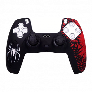 Чохол Силіконовий RMC PlayStation 5 Spider-Man Black Red Новий - Retromagaz