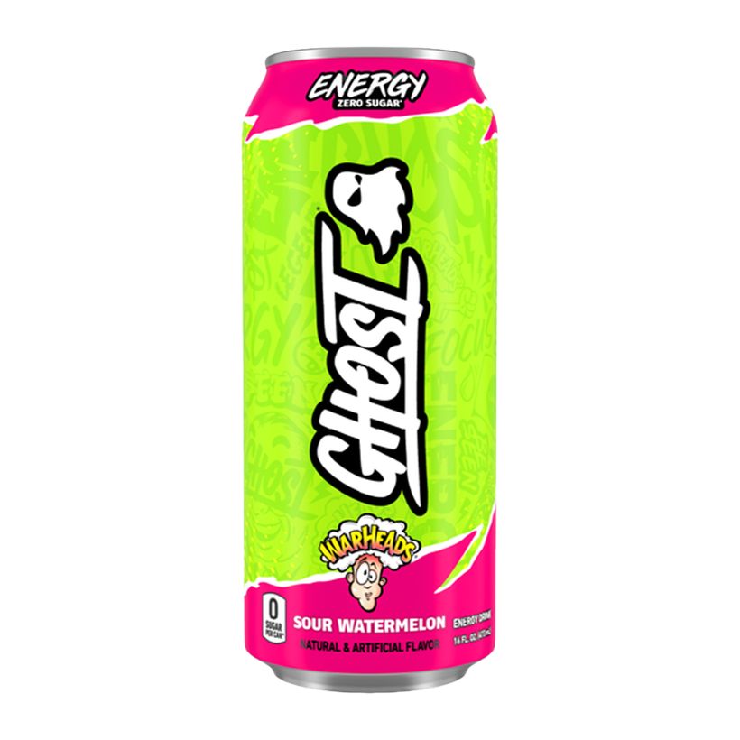 Напій Енергетичний Ghost Energy x Warheads Sour Watermelon 500ml - Retromagaz