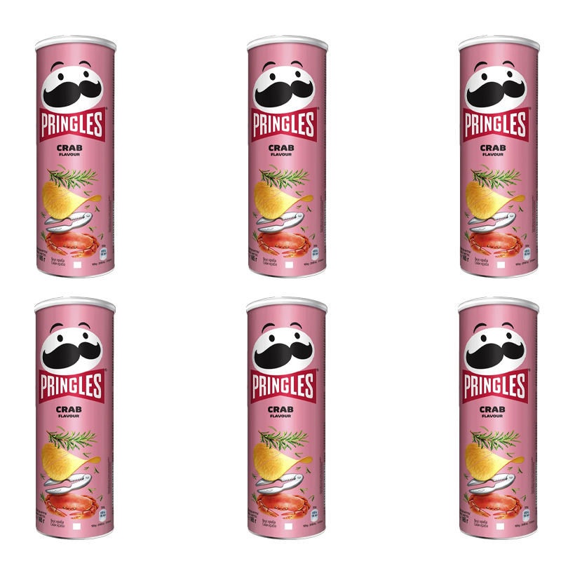 Набір Чипси 6шт Pringles Crab 165g - Retromagaz