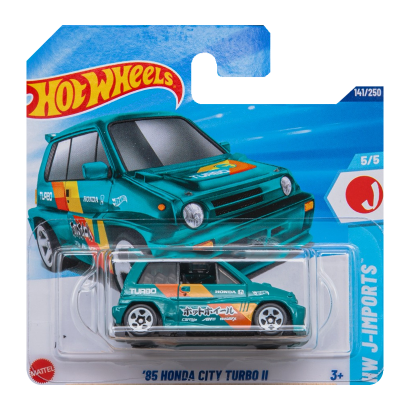 Машинка Базовая Hot Wheels '85 Honda City Turbo II Treasure Hunts J-Imports 1:64 JBC25 Green - Retromagaz