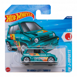 Машинка Базовая Hot Wheels '85 Honda City Turbo II Treasure Hunts J-Imports 1:64 JBC25 Green