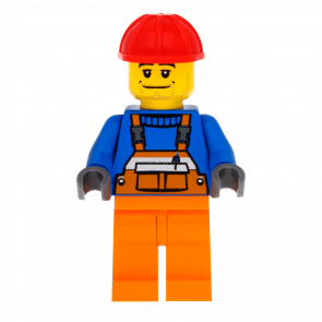 Фигурка Lego 973px437 Overalls with Safety Stripe Orange City Construction cty0011 Б/У - Retromagaz