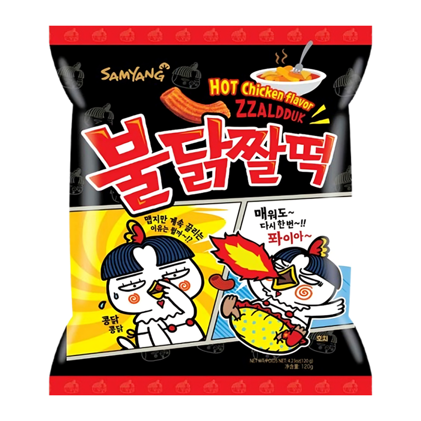 Снеки Samyang Chicken flavor Zzaldduk 120g - Retromagaz