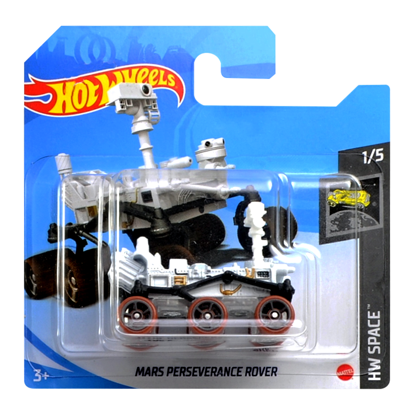 Машинка Базова Hot Wheels Mars Perseverance Rover Space 1:64 GRY73 White - Retromagaz