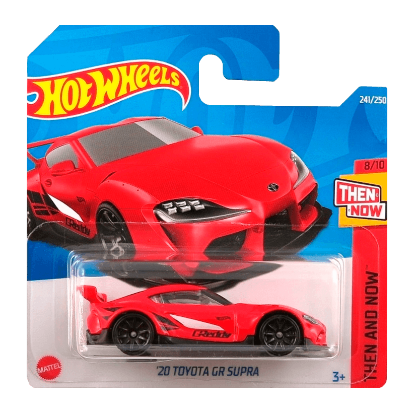 Машинка Базова Hot Wheels '20 Toyota GR Supra Then and Now 1:64 HCT62 Red - Retromagaz