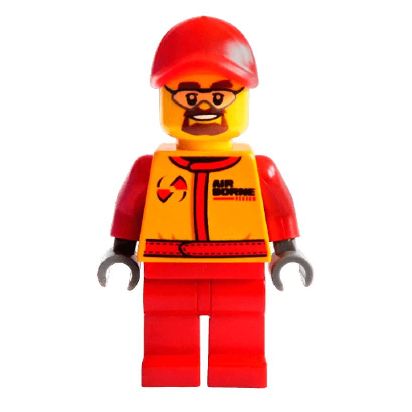 Фігурка Lego Race 973pb1424 Monster Truck Mechanic City cty0387 Б/У - Retromagaz