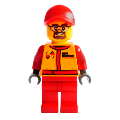Фігурка Lego 973pb1424 Monster Truck Mechanic City Race cty0387 Б/У - Retromagaz