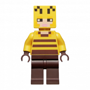 Фигурка Lego Games Minecraft Beekeeper Dark Brown Legs min091 Б/У