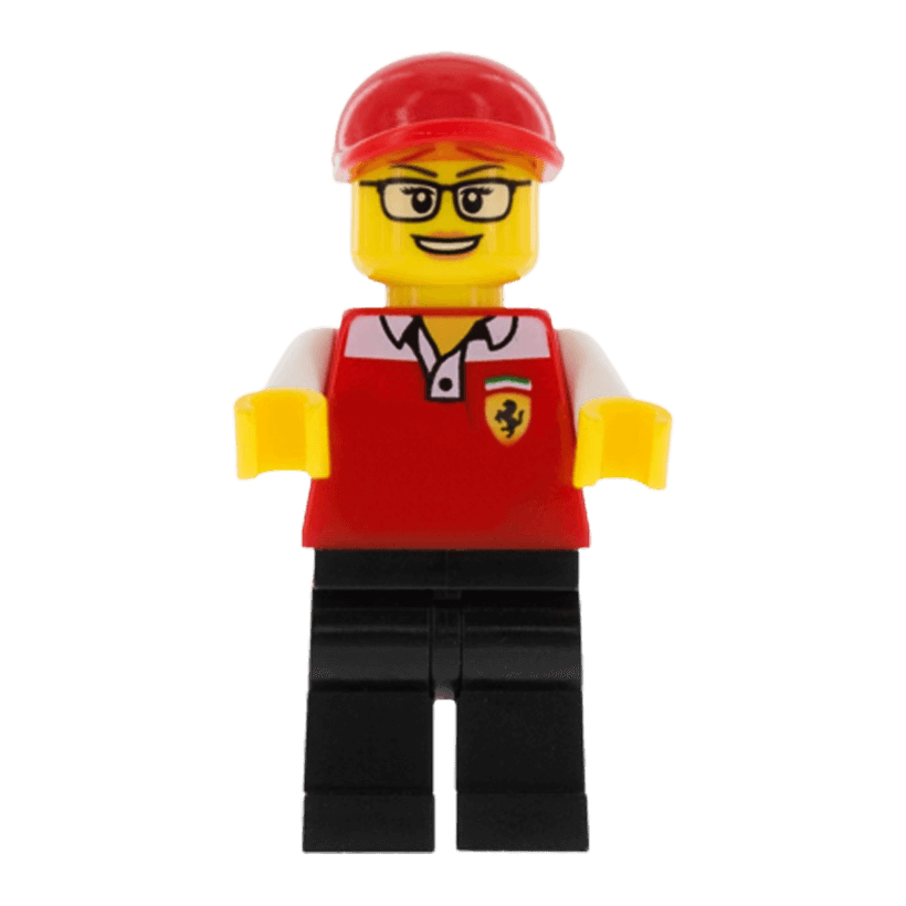 Фігурка Lego Race 973pb3136 Ferrari Race Marshal City sc060 1 Б/У - Retromagaz