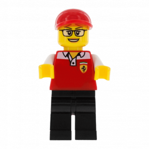 Фигурка Lego 973pb3136 Ferrari Race Marshal City Race sc060 1 Б/У - Retromagaz