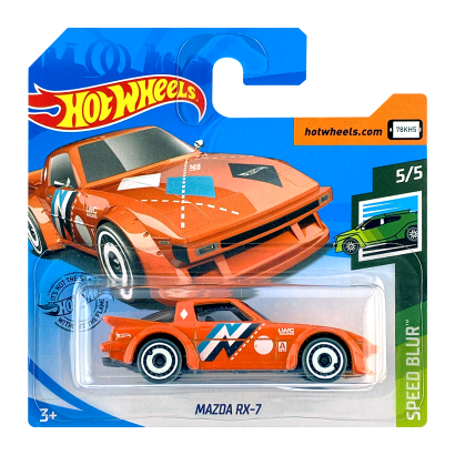 Машинка Базова Hot Wheels Mazda RX-7 Speed Blur 1:64 GHD32 Orange - Retromagaz