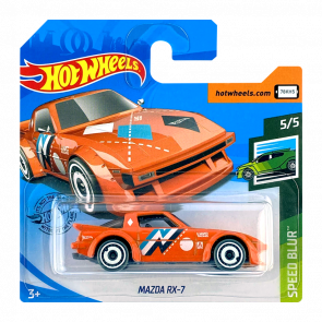 Машинка Базовая Hot Wheels Mazda RX-7 Speed Blur 1:64 GHD32 Orange - Retromagaz