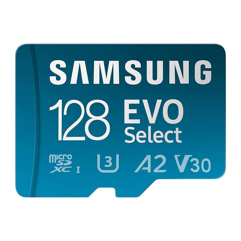 Карта Памяти Samsung Evo Select UHS-I U3 V30 A2 + SD Adapter 128GB - Retromagaz