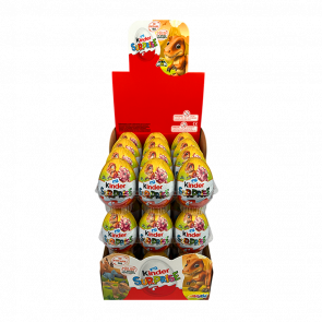 Набор Шоколадное Яйцо 36шт Kinder Surprise Динозавры Natoons Dinosaurs 20g - Retromagaz