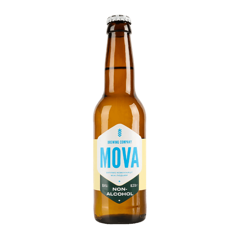Пиво Безалкогольное MOVA Non-Alcohol Светлое Нефильтрованное 330ml - Retromagaz