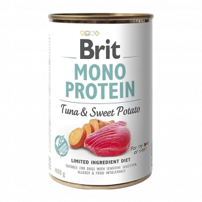 Вологий Корм для Собак Brit Care Mono Protein Тунець та Батата 400g - Retromagaz