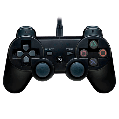 Геймпад Дротовий RMC Sony PlayStation 3 / PC Black - Retromagaz