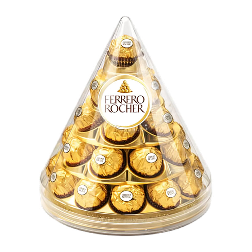 Цукерки Ferrero Rocher Конус Ялинка Новорічні 350g - Retromagaz