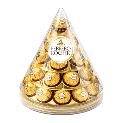 Цукерки Ferrero Rocher Конус Ялинка Новорічні 350g - Retromagaz
