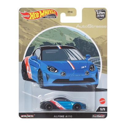 Машинка Premium Hot Wheels Alpine A110 AutoStrasse 1:64 HCK17 Blue - Retromagaz