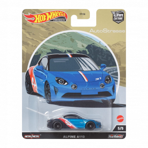 Машинка Premium Hot Wheels Alpine A110 AutoStrasse 1:64 HCK17 Blue - Retromagaz