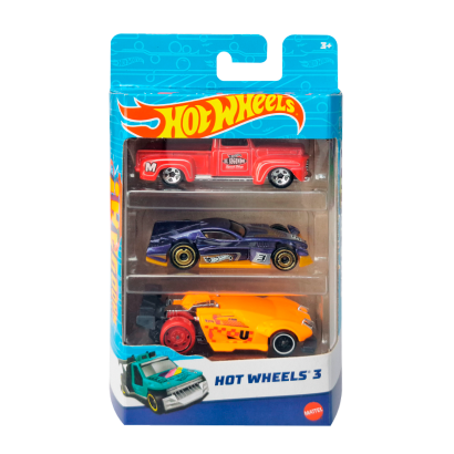 Машинка Базовая Hot Wheels '49 Ford F1 / Formul8r / DAVancenator 3-Packs 1:64 K5904-1 Red 3шт - Retromagaz