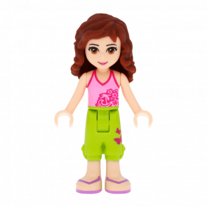 Фігурка Lego Girl Olivia Lime Cropped Trousers Friends frnd048 Б/У - Retromagaz