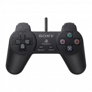 Геймпад Дротовий Sony PlayStation 1 SCPH-1080 Black 2m Б/У - Retromagaz