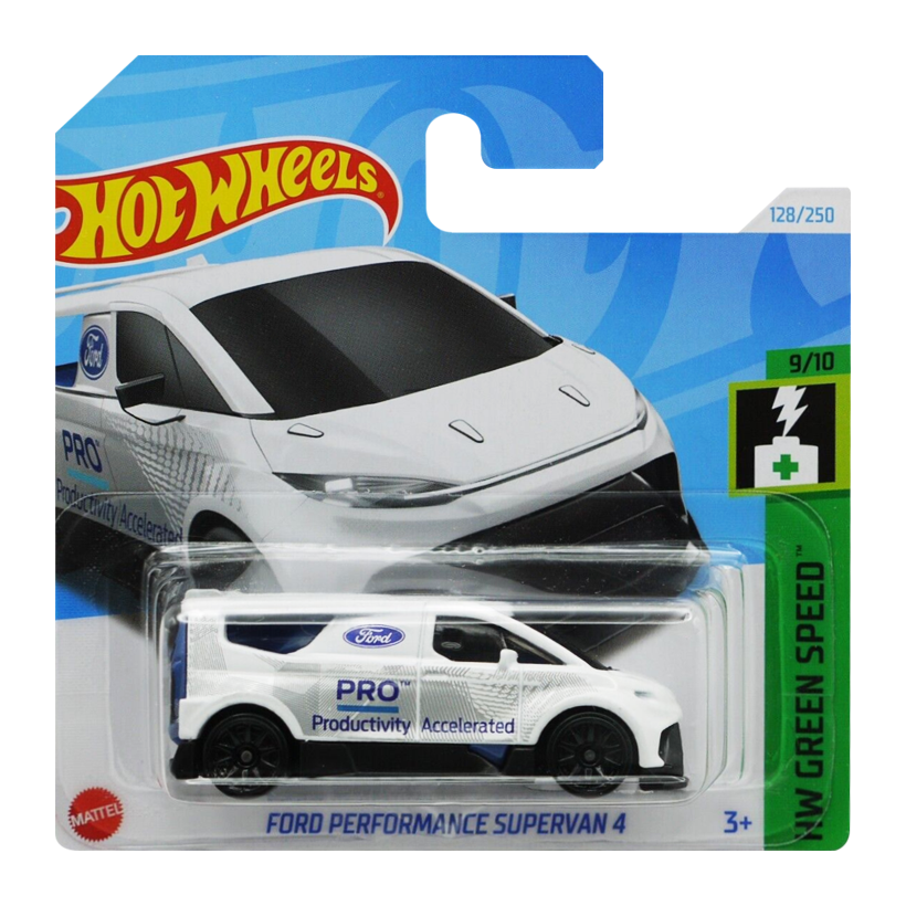 Машинка Базовая Hot Wheels Ford Performance Supervan 4 Green Speed 1:64 HRY90 White - Retromagaz